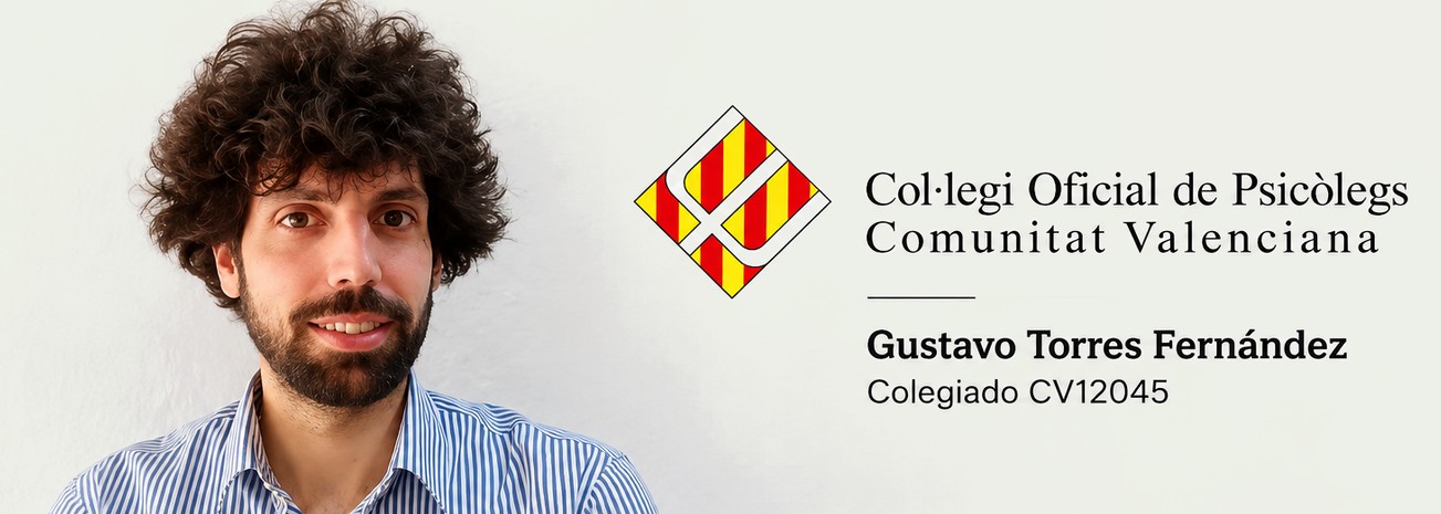 Gustavo Torres Fernández, Colegio Oficial de Psicólogos de la Comunitat Valenciana, colegiado nº CV12045
